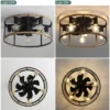 20 Inch Farmhouse Ceiling Fan Light Flush Mount Caged Lights Kit With Remote Control Modern Reversible Adjustable Chandelier Lamp Ceiling Fan -Interior furniture GUEST ab696530 ef15 42c1 a9d3 76cb38aa0fe0
