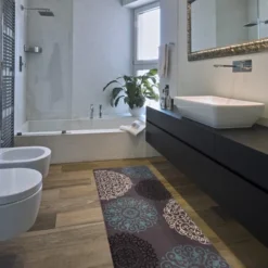 World Rug Gallery Contemporary Modern Floral Anti Fatigue Standing Mat -Interior furniture GUEST abb3b180 1e54 48e5 ac93 323b4dd19076