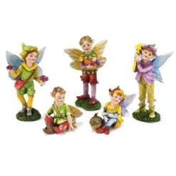 HearthSong Fairy Village Set With Five Decorative Resin Houses And 10 Nature-Themed Fairies -Interior furniture GUEST abef8cc7 f4fb 4739 bfd2 0798a1161aec