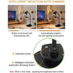 Itopfox LED Desk Lamp With USB Charging Port, 3 Color Modes, Dimmable Reading Light, Intelligent Auto Dimming, Flexible Gooseneck For Bedside, Office -Interior furniture GUEST ac360adc e416 497a a525 cc5b6c52eb30