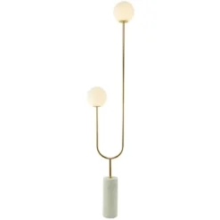 2-Light 73" X 16" Marble Orb Floor Lamp With Marble Base - Olivia & May -Interior furniture GUEST ad5d5d27 9467 4fa3 a184 ec4eb6ea7650