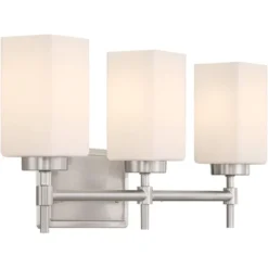 Possini Euro Design Possini Euro Salo 20 3/4" Wide Brushed Nickel 3-Light Bath Light -Interior furniture GUEST ad5ff8c0 f39c 412e 8d4f 6e0e5f2981ce