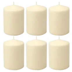 6pk Pillar Candles Ivory - Stonebriar Collection -Interior furniture GUEST af659978 9412 4b6a 8691 ea58eb52b474