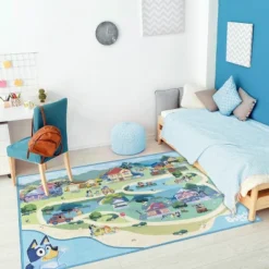 4'x5'9" Bluey Woven Area Rug -Interior furniture GUEST af75835c 58a2 47d8 83f6 7358acd31514