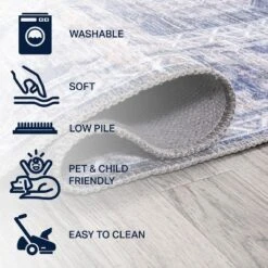 Alanya Ornate Medallion Washable Area Rug - JONATHAN Y -Interior furniture GUEST afdd09c7 298e 4374 8d6a a7e162f1efc6