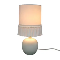 Small Table Lamp With Fringe Shade Off-White (Includes LED Light Bulb) - Opalhouse™ Designed With Jungalow™ -Interior furniture GUEST b032319a c7f7 464d ab2a a2536f5698f3