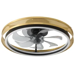 POWLIG 19.68" Gold Modern LED Ceiling Fan With Lights And Remote Control - 20W, Dimmable And Adjustable Color Temperatures -Interior furniture GUEST b2c1c6e6 ad2a 40e6 af54 8e8ca9e058ff
