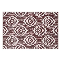 Sussexhome Flower Collection Cotton Heavy Duty Low Pile Area Rug , 2' X 3' -Interior furniture GUEST b2cdaef2 9311 4963 af46 af43d3526aa2