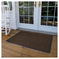 3'x4' Solid Doormat Brown - HomeTrax