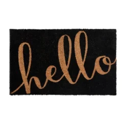 Flash Furniture Harbold 18" X 30" Indoor/Outdoor Coir Doormat With Hello Message And Non-Slip Backing -Interior furniture GUEST b7e125e9 b06e 4a08 8bd2 2337f576556b