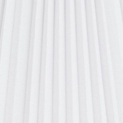 Springcrest Collection Hardback Knife Pleated Empire Lamp Shade White Large 9" Top X 17" Bottom X 12.25" Slant Spider With Harp And Finial Fitting 3 Springcrest Collection Hardback Knife Pleated Empire Lamp Shade White Large 9" Top X 17" Bottom X 12.25" Slant Spider With Harp And Finial Fitting