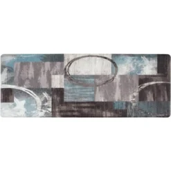 World Rug Gallery Contemporary Abstract Circles Anti Fatigue Standing Mat -Interior furniture GUEST bbd9dccc f78d 4eed 8534 89f1e60f3c6d