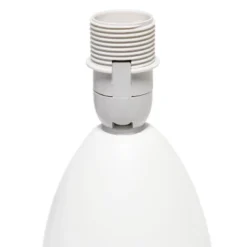 9.45" 2pk Petite Ceramic Oblong Bedside Table Desk Lamps With Matching Tapered Drum Shade Off-White - Creekwood Home -Interior furniture GUEST bbf17587 9ef5 410d b9bd 543fbb9e4de9