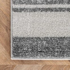 2'6"x6' Striped Kelsi Runner Rug Gray - NuLOOM -Interior furniture GUEST bc8c70bf eb31 4fe0 a40b a2957c1c64c4