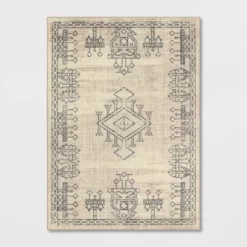 Hancock Distressed Center Motif Rug Beige - Threshold™ -Interior furniture GUEST be876dc4 ac47 4320 bfe0 7a03c9caedf2