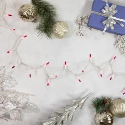 Northlight Mini Incandescent Christmas Lights - Purple - 10' White Wire - 50ct