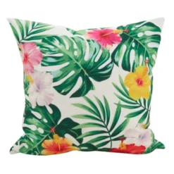 18"x18" Island Bloom Statement Poly Filled Throw Pillow - Saro Lifestyle 9 18"x18" Island Bloom Statement Poly Filled Throw Pillow - Saro Lifestyle -Interior furniture GUEST bfee9953 1139 4d05 a8af b951efea933c