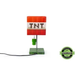 Ukonic Minecraft TNT Block Desk Lamp With 3D Creeper Puller | 14-Inch LED Lamp Light -Interior furniture GUEST c07de2cd 8c48 4967 9caf 3d6a46ee8851