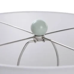 Round Textured Ceramic Table Lamp Light Blue - StyleCraft -Interior furniture GUEST c0f377e9 8f1e 4469 b092 a98e5552e261