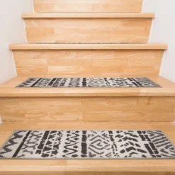 World Rug Gallery Bohemian Design Geometric Non-Slip Stair Treads -Interior furniture GUEST c25665b5 350d 495d b1cb b1d960a15898