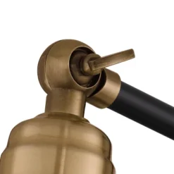 360 Lighting Wray Modern Industrial Wall Lamp Black Brass Hardwire 6" Light Fixture Adjustable Cone Shade For Bedroom Bathroom Reading Living Room -Interior furniture GUEST c271deb2 b44a 4994 8de9 f49ad38f16f1