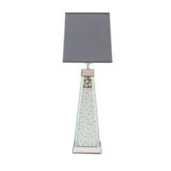 Contemporary Glass Mirrored Table Lamp Silver - Olivia & May -Interior furniture GUEST c2df8a53 34c7 410e aa9f 1b8165fc2945