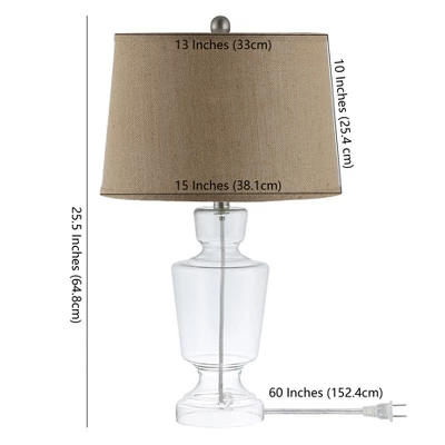 Amby Glass Table Lamp (Set Of 2) - Clear - Safavieh 3 Amby Glass Table Lamp (Set Of 2) - Clear - Safavieh