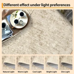 10x13 Washable Rug Large Area Rug For Living Room Soft Non-Slip Backing Stain Resistant & Low Pile Vintage Floral Floor Carpet -Interior furniture GUEST c7bf196b 30af 47d1 8742 767f9dc9e4e2