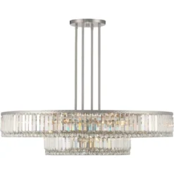 Stiffel Brushed Nickel Chandelier 40 1/4" Wide Modern 2-Tier Frame Clear Crystal 16-Light Fixture For Dining Room House Entryway 13 Stiffel Brushed Nickel Chandelier 40 1/4" Wide Modern 2-Tier Frame Clear Crystal 16-Light Fixture For Dining Room House Entryway -Interior furniture GUEST c7c419b8 8817 450f 8b79 048ec5d2ee11