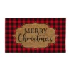 Evergreen Buffalo Check Christmas Indoor Outdoor Natural Coir Doormat 1'4"x2'4" Red -Interior furniture GUEST c7dab630 0f8e 4101 9c78 2a1361b9a43e