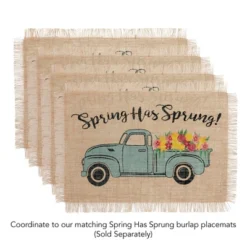 Farmhouse Living Spring Has Sprung Farm Truck Coir Doormat - 18" X 30" - Natural - Elrene Home Fashions -Interior furniture GUEST c81b580e 3167 4c0d 971b 57cbcd51af23