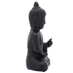 Sagebrook Home 10" Ceramic Buddha Sculpture - Contemporary Black Seated Buddha Statue - Decorative Table Accent For Home, Office, Yoga Studio. Gift -Interior furniture GUEST c952ff3a b7a3 472b bdd4 f2ad94f3c952