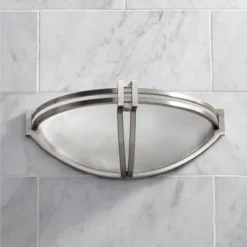 Possini Euro Design Solara Modern Wall Light Sconce Brushed Nickel 13 3/4" Fixture Marbleized Glass For Bedroom Bathroom Vanity Reading Living Room -Interior furniture GUEST cae0ea92 d522 4c96 a1d0 72dd447ba14c