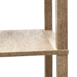 62.5" Modern 3-Tier Standing Floor Lamp With Linen Shade & Storage - Simple Designs