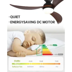 Sofucor 52" Smart Ceiling Fan, Indoor/Outdoor Ceiling Fans With Lights And Remote, Compatible With Alexa/Google/App -Interior furniture GUEST cf1e3b6d 405b 44f0 94ad 28d4abab8f8a