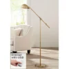 360 Lighting Traditional Pharmacy Floor Lamp With USB Charging Port 55" Tall Brass Dome Shade Adjustable Arm For Living Room Reading -Interior furniture GUEST d02987e4 d10e 4582 a37b 0a85d4497235