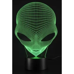 Link 3D Alien Lighting Laser Cut Precision Multi Colored LED Night Light Lamp - Great For Bedrooms, Dorms, Dens, Offices And More!