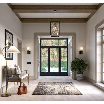 Possini Euro Design Beauregard Modern Wall Light Sconce Black Gold Hardwire 4 1/2" Fixture Square Linen Glass For Bedroom Reading Hallway House Home 9 Possini Euro Design Beauregard Modern Wall Light Sconce Black Gold Hardwire 4 1/2" Fixture Square Linen Glass For Bedroom Reading Hallway House Home - Image 7