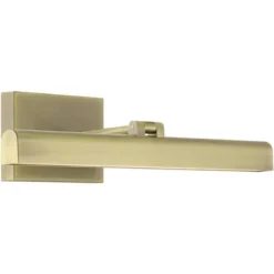 Possini Euro Design Henry 17" High Modern Picture Wall Lamp Light Fixture Mount Living Room Indoor Hallway Entry-way LED Hardwired Gold Antique Brass -Interior furniture GUEST d1b87ec2 6d08 4e3e 923d 8a61781256f3