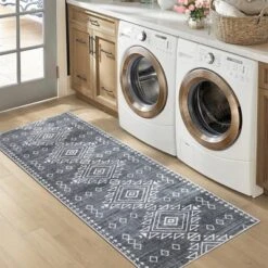 Vintage Rug Bohemian Geometric Area Rug Non Slip Machine Washable Rug -Interior furniture GUEST d2a1e621 47bc 40a3 8311 0813f044c601