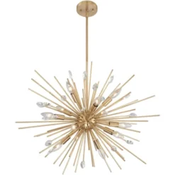 Possini Euro Design Janae Plated Gold Chandelier 29 1/2" Wide Modern Sputnik 12-Light Fixture For Dining Room House Foyer Kitchen Island Entryway -Interior furniture GUEST d2ee25e0 8698 4b6a b1c0 66a5efef7c3f