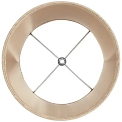 Springcrest Set Of 2 Softback Drum Lamp Shades Natural Burlap Small 10" Top X 12" Bottom X 8" High Spider Harp And Finial Fitting -Interior furniture GUEST d358251f 2cd9 4421 8220 d9c9419d1f87