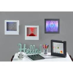 9" LED Glitter Light Box Silver - Adesso: Modern Novelty Lamp, ETL Listed, Rechargeable With USB & Battery Power -Interior furniture GUEST d3ca8076 2ec0 416b b42e 552ae89e5cd2