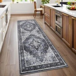 Machine Washable Area Rugs For Living Room Boho Vintage Soft Non-Slip Low Pile Distressed Carpet -Interior furniture GUEST d51a47bd ff1b 4337 9bba d44353e7ce74