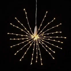 Kurt Adler Multifunction, Pre-Lit 3D Fairy Starburst Light With 120 LED Lights With Timer And Remote, Warm White, 12" -Interior furniture GUEST d6076bac 8a1d 4eff 844c e0b9a03d47b3