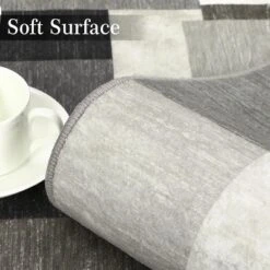 2x6 FT Machine Washable Runner Rug,Modern Geometric Low Pile Non-Slip Hallway, Entryway, Kitchen & Laundry Area Rug, Brown