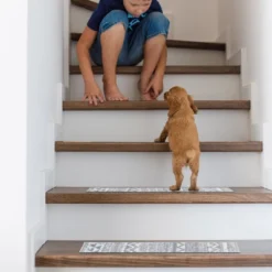 World Rug Gallery Modern Geometric Non-Slip Stair Treads -Interior furniture GUEST d6c37e77 6083 40a7 b227 7bbc8eb4938f