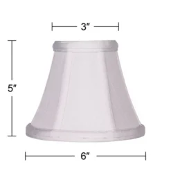 Imperial Shade Set Of 8 Empire Chandelier Lamp Shades White Small 3" Top X 6" Bottom X 5" High Candelabra Clip-On Fitting -Interior furniture GUEST d8080c41 f1ca 4b38 8e0c 7fd2608ffe93