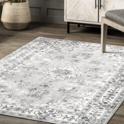 NuLOOM Ren Vintage Floral Machine Washable Area Rug -Interior furniture GUEST d905614c bed0 4216 86b0 c4361741e23a