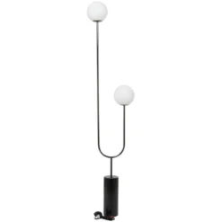 2-Light 73" X 16" Marble Orb Floor Lamp With Marble Base - Olivia & May -Interior furniture GUEST d9e53bdb d6d7 4787 849a 29b949c3ecdf